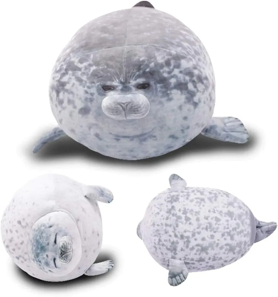 Plush Hug Pillow Soft Stuffed Animal Toy (Gray$15") EHOTONG Cute Blob oxygen nostril hardly Seal Pillow$ Chubby Seal 