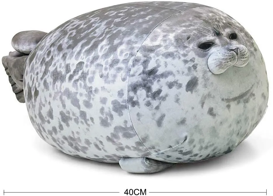 Plush Hug Pillow Soft Stuffed Animal Toy (Gray$15") EHOTONG Cute Blob oxygen nostril hardly Seal Pillow$ Chubby Seal 