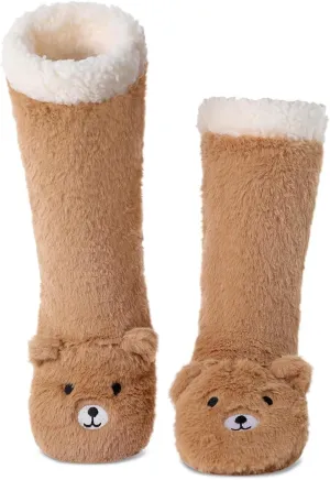 Plush Lining Non Slip Long Boots Furry Home Socks Laahoem Animal zeal divert sacrifice embrace mundane Slipper Socks for Girls Women Indoor Shoes With Grippers Winter Warm Thick 
