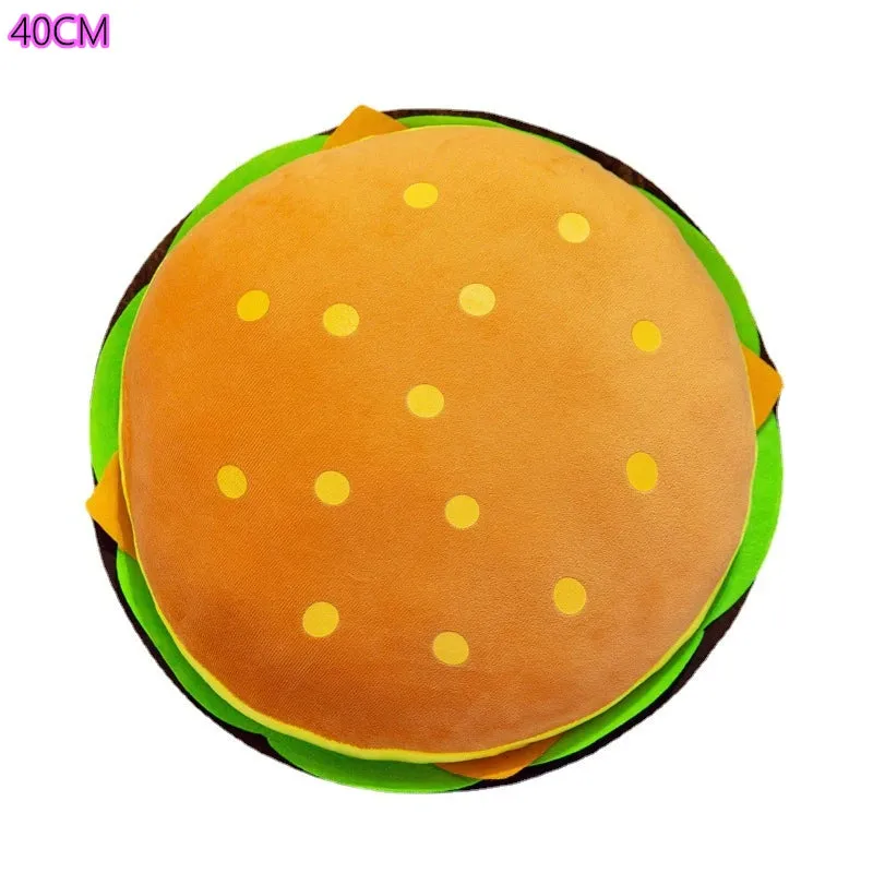 Plush Snack Playset: Hamburger & Fries Doll Toy