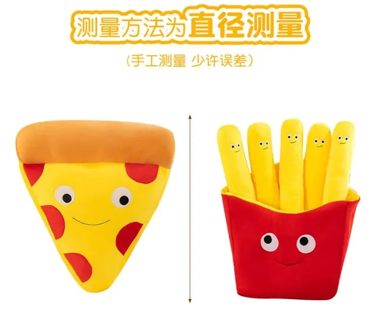 Plush Snack Playset: Hamburger & Fries Doll Toy