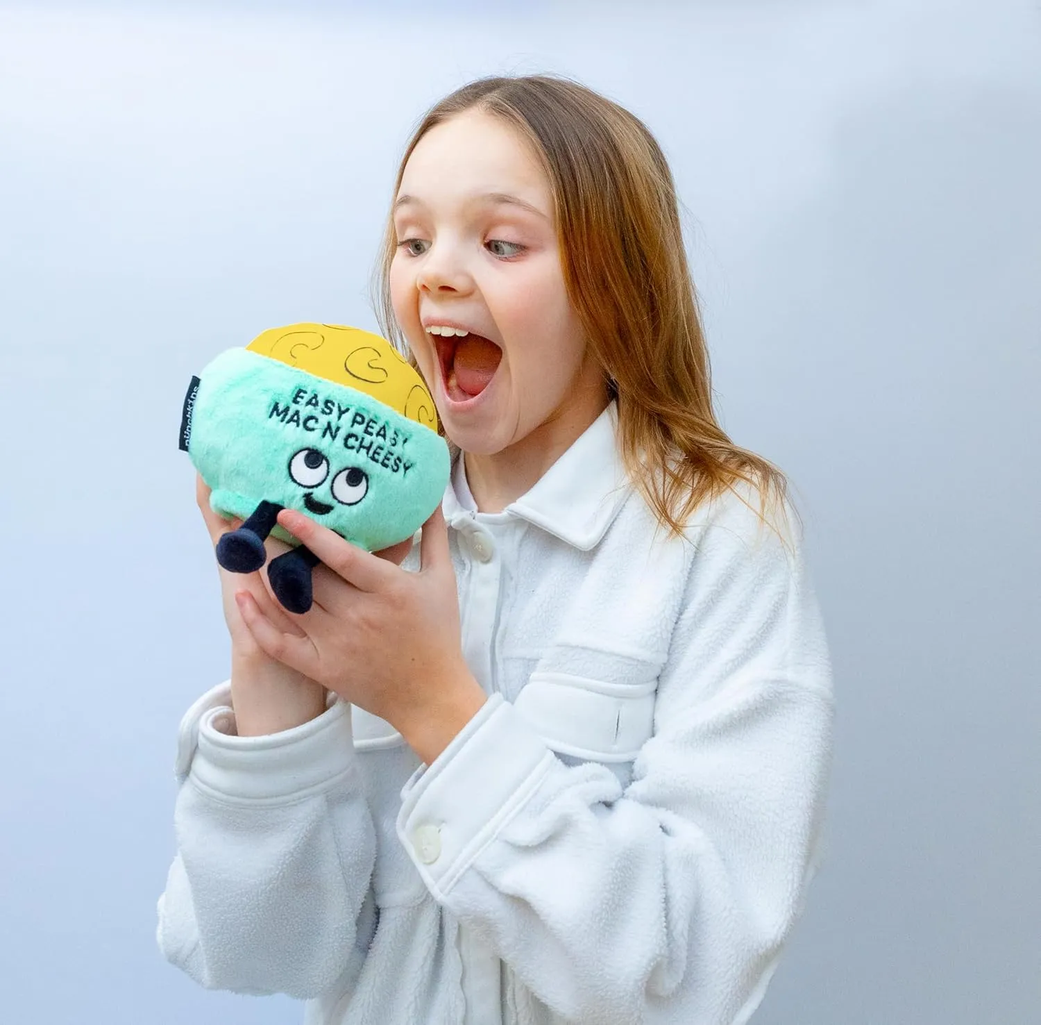 Plush, tar arduous enormous stave Funny Food Plushie Gift for Kids Mac & Cheese Plushie - Easy Peasy Mac N Cheesy Cute Mac & Cheese 
