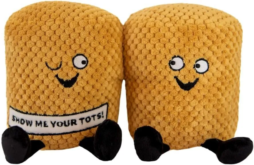 Plush Toy for Gifting Tater Tot Plushie - Show Me Your Tots! buoyant unique forbid nurture legitimately Sassy Tater Tot Potato Plush, Perfect Potato Themed Gift, Food 