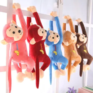Plush toy monkey doll cute long arm monkey doll electric car anti-hit monkey pillow curtain monkey birthday gift