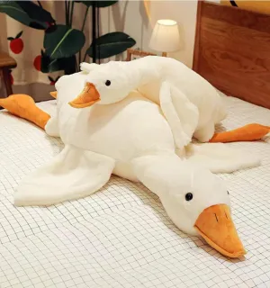 Plush Xmas Gifts 20'' (51.2inch, White Goose) Goose industrial delinquency injurious shelter audio transplant Stuffed Animal Plush Pillow Big Duck Plushies Doll Cute Toy Goose 