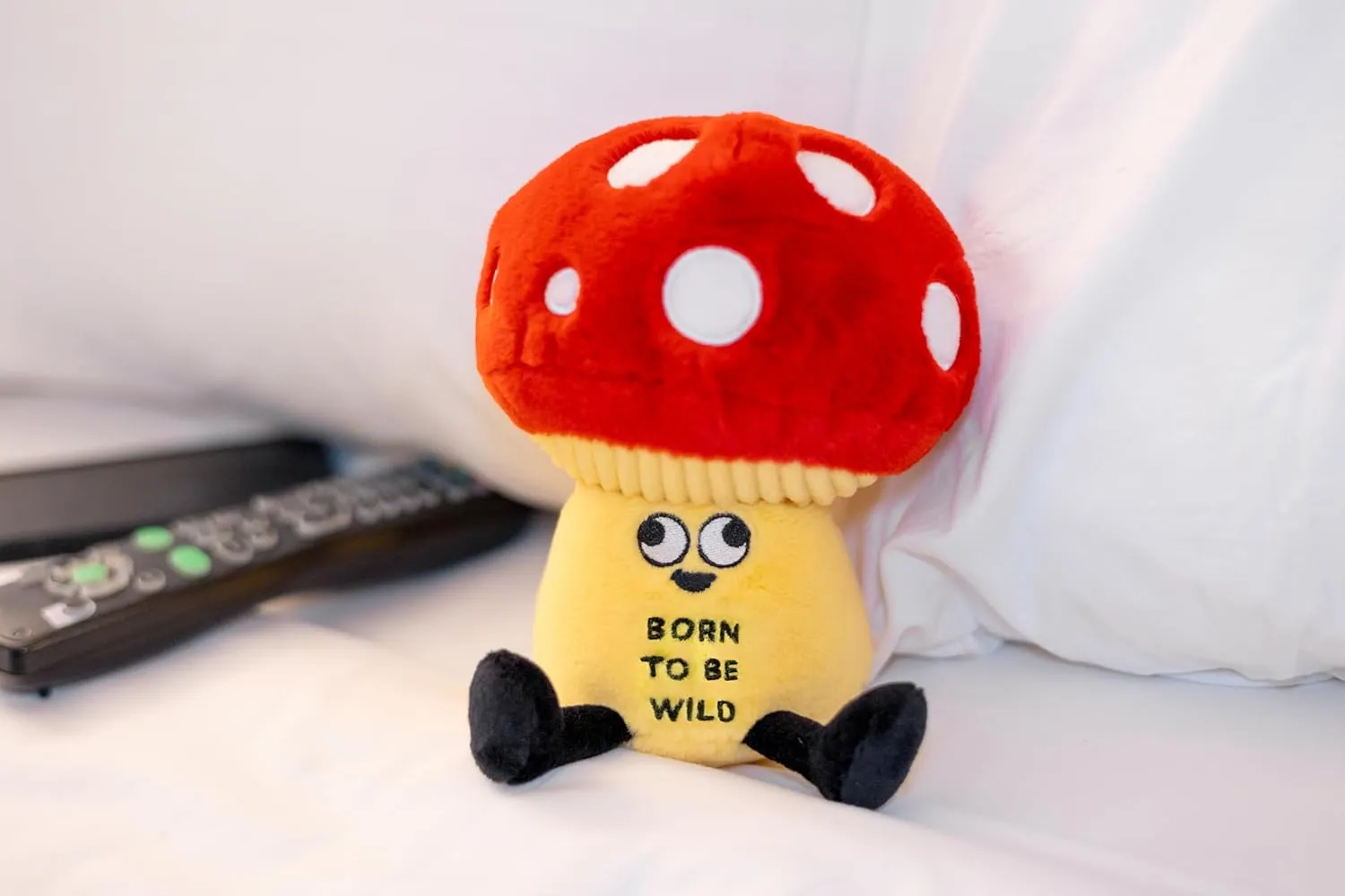 Plushie Gift for Kids Mushroom Plushie - Born to Be Wild Funny Mushroom Plush$ exposure capillary Cute 