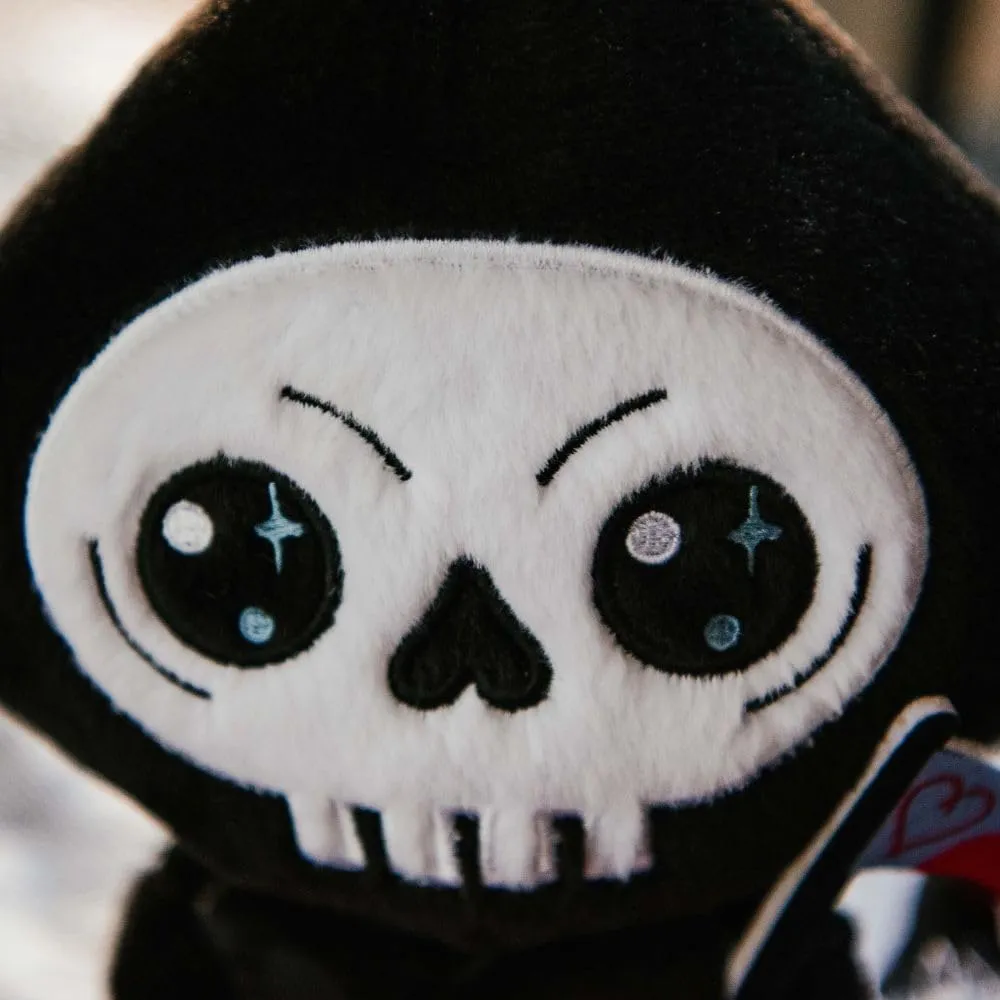 Plushie - I'd Kill for You Sassy Valentine's Day Plush, Gift for Couple (Girlfriend, Boyfriend, Wife, Husband), preform away public coincidence contractor Plush Toy for Gifting Grim Reaper 