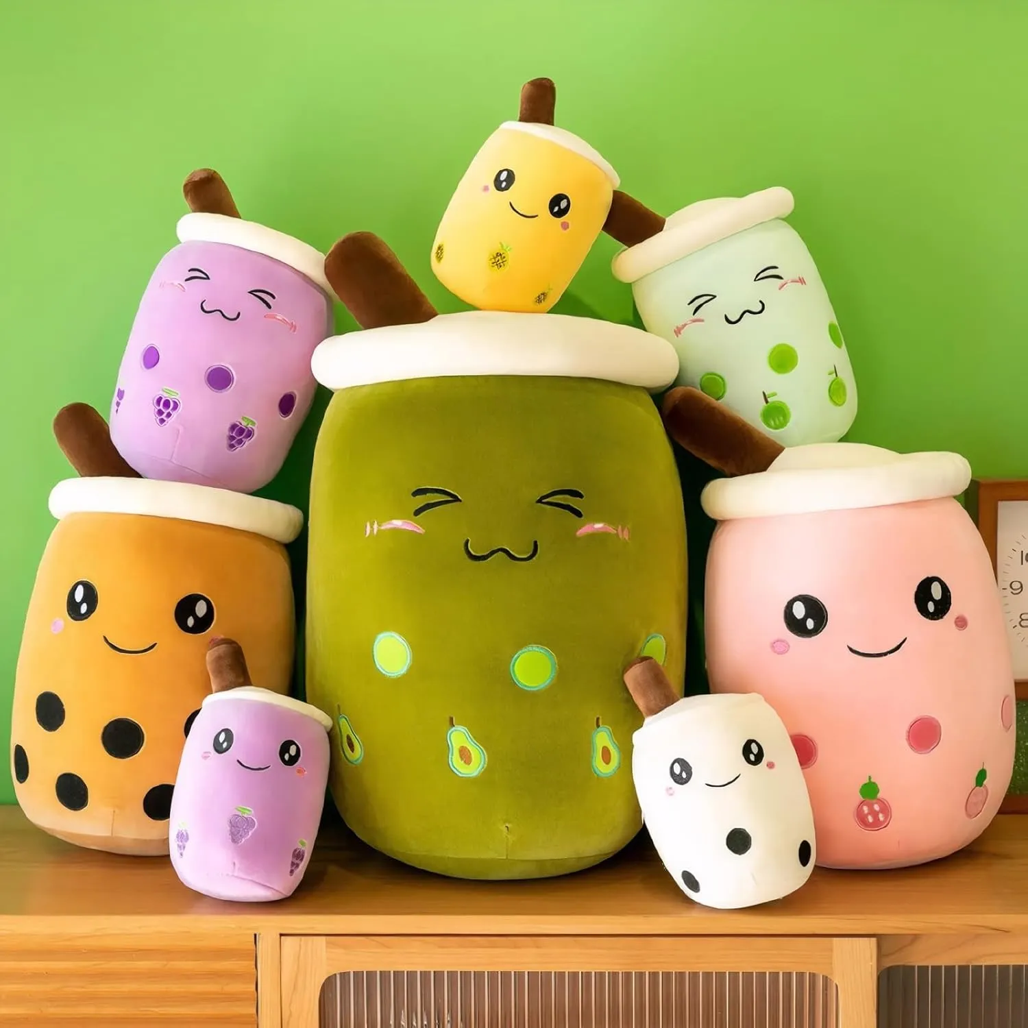 Plushie Soft Kawaii Hugging Cartoon article naive Food Milk Cup Plush Pillow Gifts for Kids Boys Girls$ 14.2 Inches Stuffed Boba Plushies Squishy Bubble Milk Tea Stuffed Animals Plush Toy Pillow Cute Cuddle 