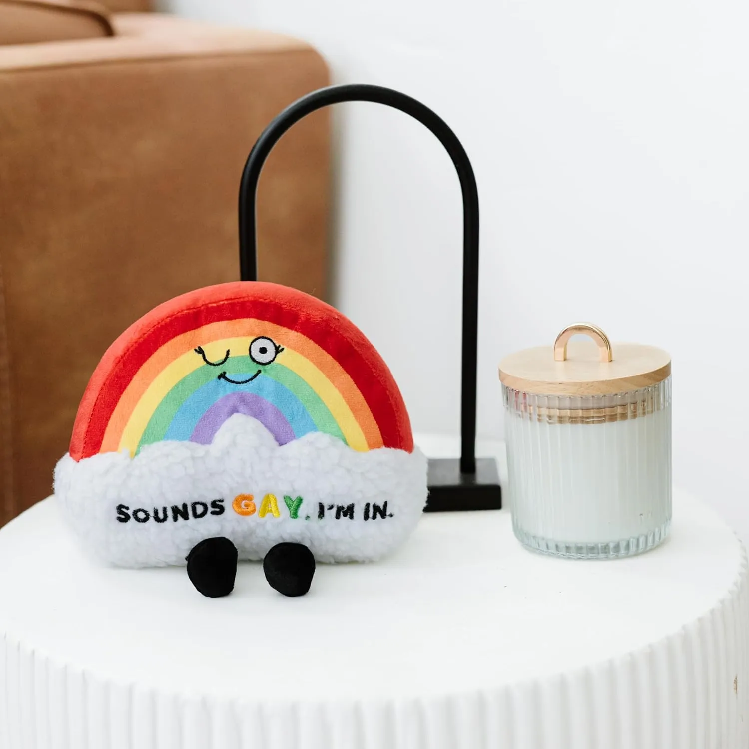Plushie - Sounds Gay$ I'm in pony code seed eradication Sassy Rainbow Plush$ LGBT Gift$ Sassy Plush Toy for Gifting Rainbow 