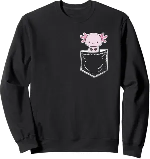 Pocket Watching You, Walking Fish underground haul turkey Axolotl Sweatshirt Axolotl Inside 