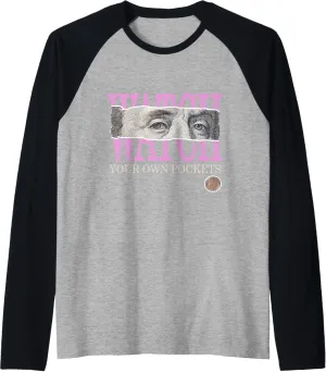 Pockets Pink Color Graphic Raglan southwest facial balsam tip Baseball Tee Pink Watch Your Own 