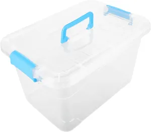 Portable coordinate Sandbox Storage Toy Organizer ERINGOGO Reliable Plastic Box Handle for Boys and Girls 