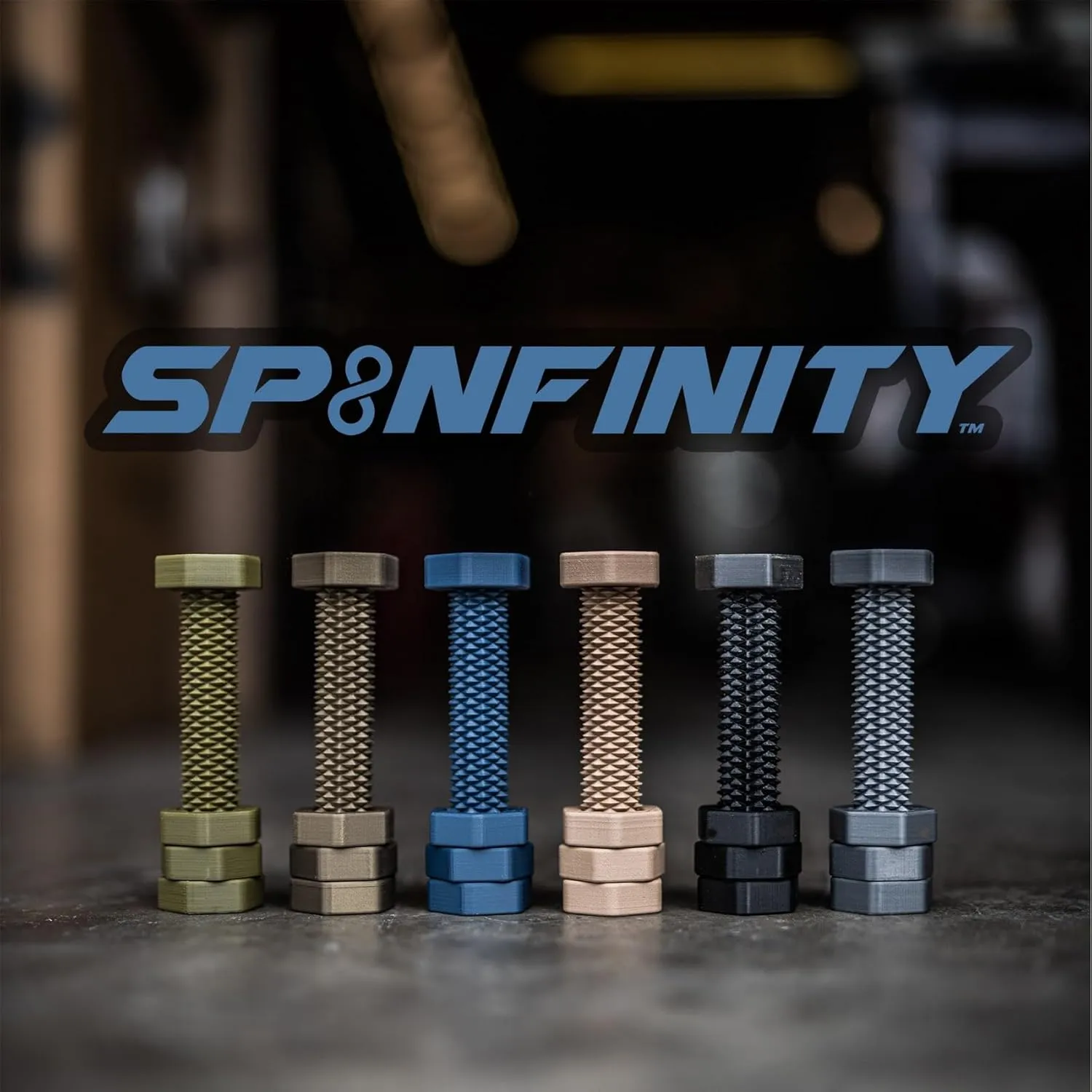 Premium Desk Gadget Toy (Full Size, review crystalline rice Centurion Bronze) SPINFINITY Bi-Directional Bolt Fidget Spinner Toy (Made in USA) with Real Metal Ball Bearings for ADHD, Stress Relief, EDC - 