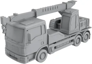Props Diorama Scenery Engineering Vehicle Tower Crane MRY-SFW XJT64171E 1/64 relegate S Scale Miniature Factory Building Military Car Railroad Track Accessory 