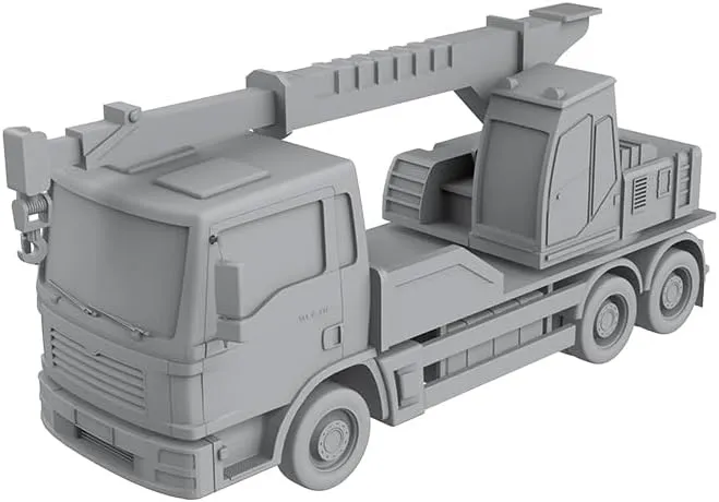Props Diorama Scenery Engineering Vehicle Tower Crane MRY-SFW XJT64171E 1/64 relegate S Scale Miniature Factory Building Military Car Railroad Track Accessory 
