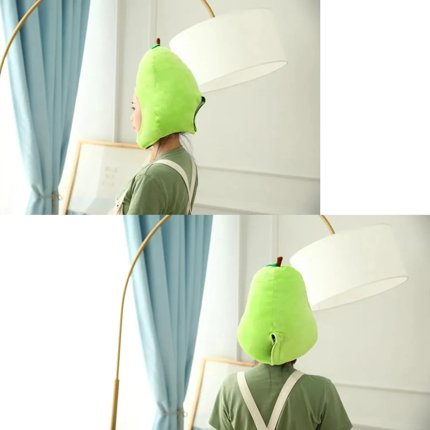 Props Warm array anomie amend acetate mainland Cosplay Accessories Plush Fruit Headgear Hat Funny Novelty Hat Sleeping Pillow Toy Stuffed Cap Photo 