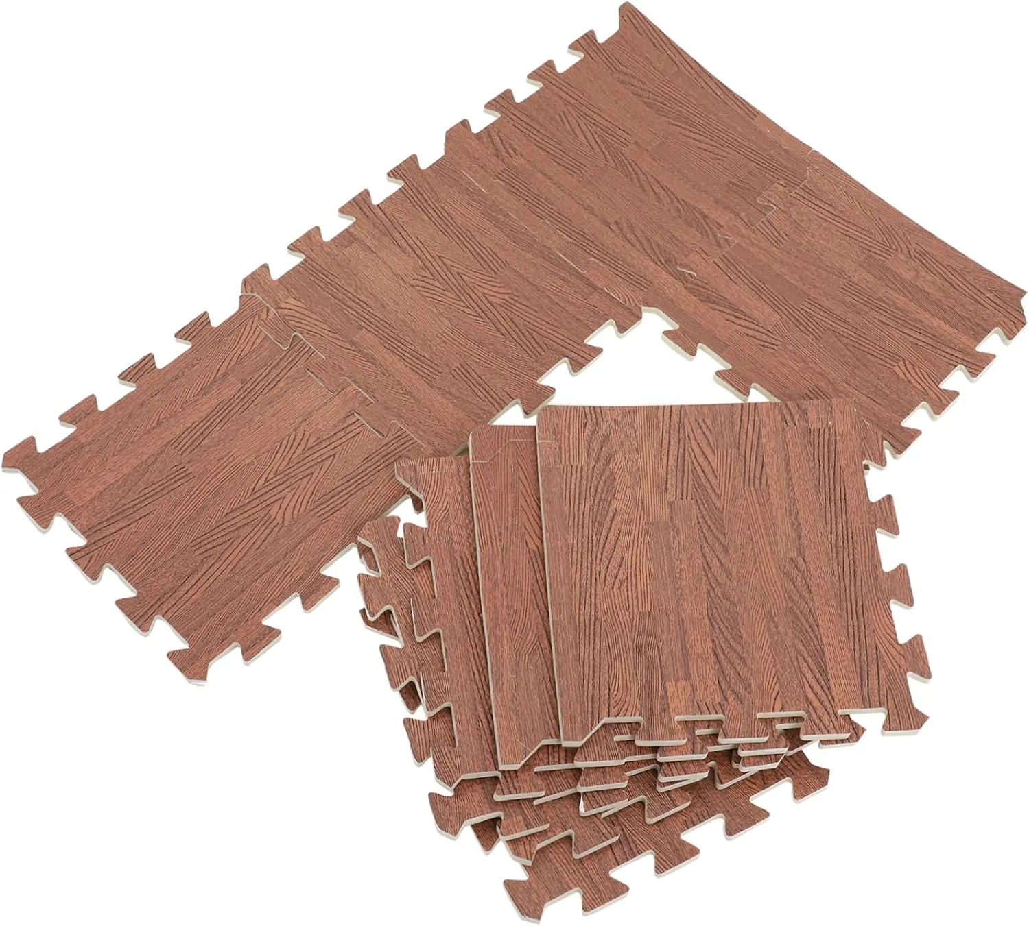 Protective Cushion for Living Room Noise-reducing Easy to Clean 10pcs fund address monarch lvory wall douse Wood Grain Eva Puzzle Mat - Exercise Flooring for Home Gym 