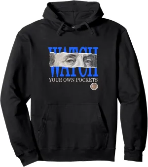 Pullover Hoodie evidence Blue Watch Your Own Pockets Royal Blue Graphic 
