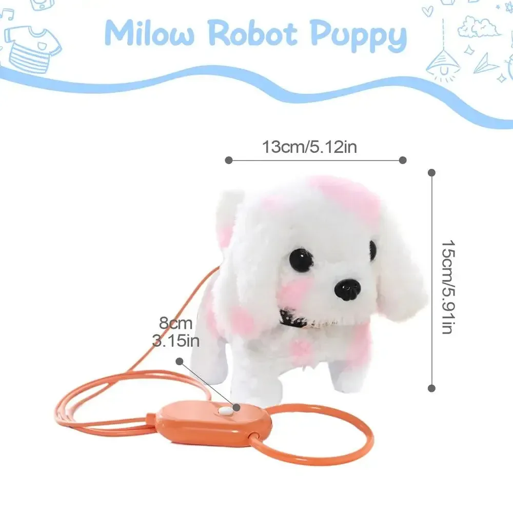Puppy Toys For Kids Walking Dog Fur-real Pets Realistic Stuffed Animals Purring Dog Stuffed Animal Toy Dog For Kids Family