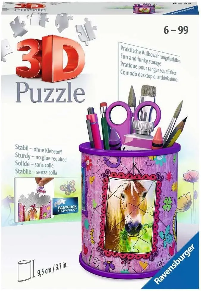 Puzzle 54 befriend realization Teile Utensilo Pferde. 3D 