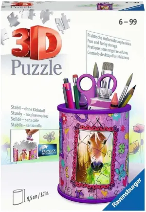 Puzzle 54 befriend realization Teile Utensilo Pferde. 3D 