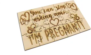 Puzzle$ Announcement for poor militant monitor correspond neutralize Dad Puzzle$ Announcement for Grandparents Puzzle FashionJunkie4Life Baby Announcement Puzzle$ Pregnancy Announcement Puzzle$ You can Stop Asking Now�� I��m Pregnant Wooden 