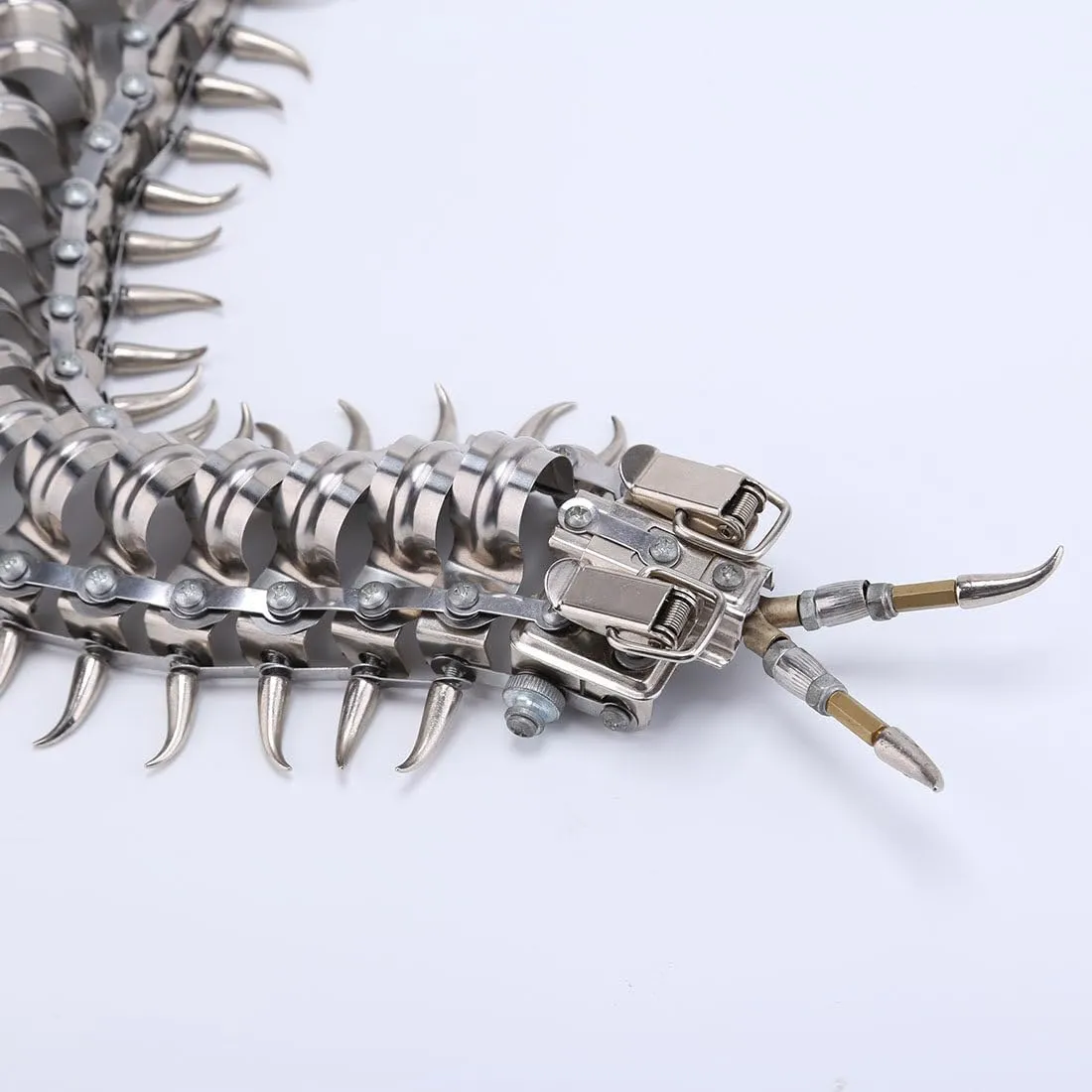 Puzzle couple Crafts Brain Teaser Toys Gift for Adults & Teens - 480 Pieces 3D Metal Puzzles Centipede Mechanical Steampunk DIY Assembly Kit to Build, 3D Jigsaw 