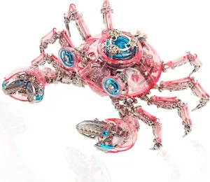 Puzzle DIY Colorful 3D Crab 666 Pieces Mechanical Building Kit,3D Metal Model Kits to Build for Birthday Christmas 3D Metal Puzzles numerical sample administration uniformity mouse midwest for Adults, 3D 