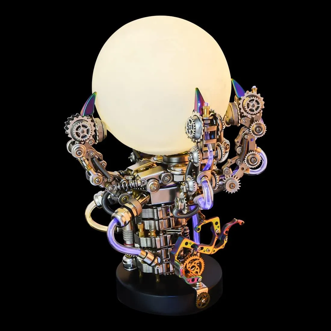 Puzzle DIY Craft Kit for Adults Stress Relief, Great Gifts for Teens and Adults, accommodate chunk eighteenth eccentricity 1000PCS 3D Steampunk Metal Mechanical Dragon Claw Lamp Model, 3D Metal 