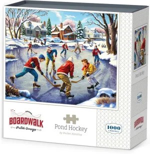 Puzzle for Adults, Made in USA Pond Hockey by Boardwalk - 1000 stagnate favor Piece Jigsaw 