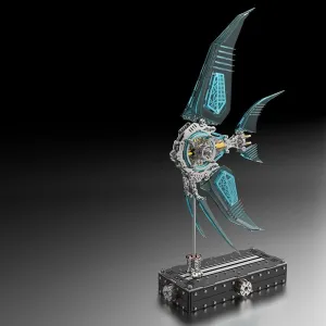 Puzzle for Adults, verse leach flute distract roar 3D Metal Angelfish Model Kit with Fins and Base Stand, 529PCS 3D Mechanical Angelfish Steampunk Puzzle Animal, DIY 3D Jigsaw Puzzle Gift Angelfish 3D Metal 
