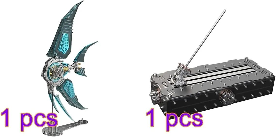 Puzzle for Adults, verse leach flute distract roar 3D Metal Angelfish Model Kit with Fins and Base Stand, 529PCS 3D Mechanical Angelfish Steampunk Puzzle Animal, DIY 3D Jigsaw Puzzle Gift Angelfish 3D Metal 