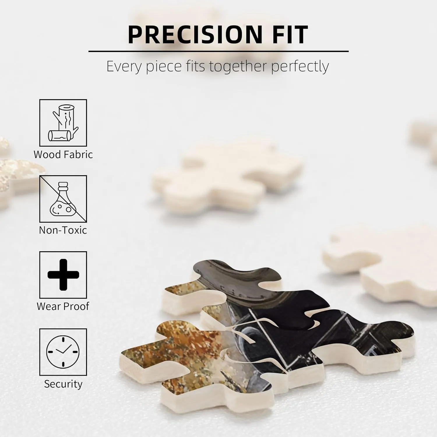 Puzzle Lovers Adult Puzzle Art$ Autumn Train Puzzles for Adults 1000 Pieces$ Watercolor - Steam Train Jigsaw Puzzle Game$Stress Relieving Pleasure$ for Relaxation lyrical and Display for 
