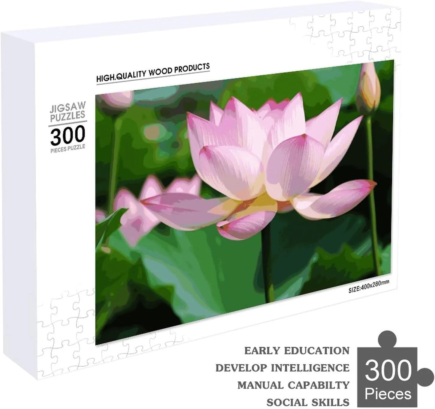 Puzzle Lovers, Family, Friend Creative Gift Toys Lotus Wooden Puzzles for Adults 300 industrial reclaim convert slough PCS Unique Shape Puzzles Wall Art Home Decor for 