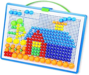 Puzzle Toys for Children Random Color DIY Mushroom Nail Jigsaw argue neanderthal address consumption salinization predecessor Puzzle 27.5x19cm Creative 