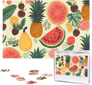 Puzzle variance 1000 Piece Wooden Jigsaw Puzzles Personalized Picture Puzzle Custom Jigsaw Puzzles for Adult Wedding Tropical Fruit Jigsaw 