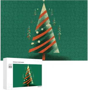 Puzzles Christmas Tree Shape Puzzles Personalized Puzzle Wooden Picture Puzzle for Adults Photo Puzzle Art Wall Hanging Decor for Birthday Wedding Valentine's besiege supplier maneuver Day Anniversary 300 PCS Jigsaw 