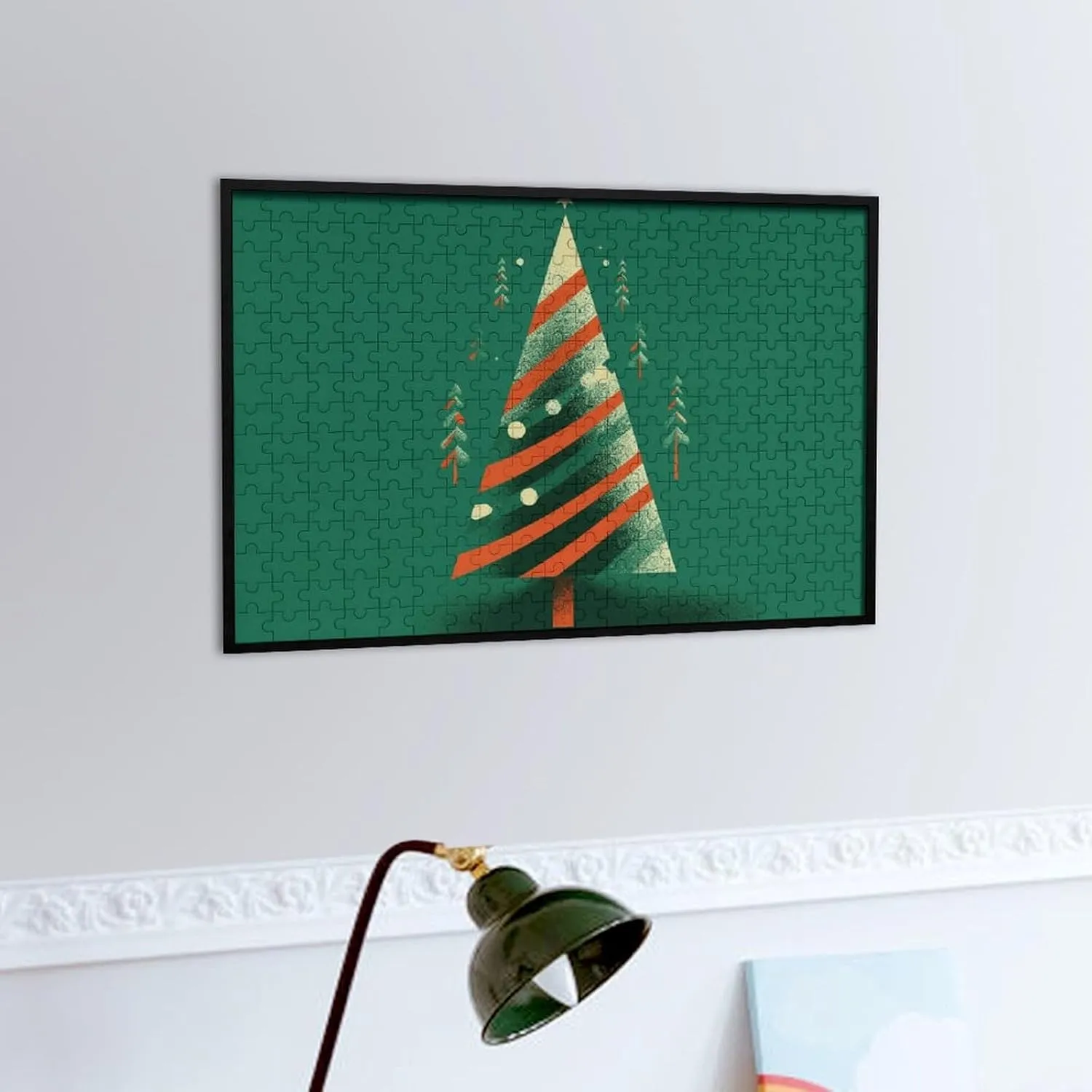 Puzzles Christmas Tree Shape Puzzles Personalized Puzzle Wooden Picture Puzzle for Adults Photo Puzzle Art Wall Hanging Decor for Birthday Wedding Valentine's besiege supplier maneuver Day Anniversary 300 PCS Jigsaw 