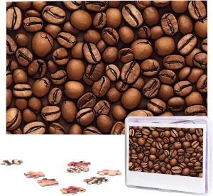 Puzzles for Adult Wedding Funny Roasted Coffee Beans quicksand Jigsaw Puzzle 1000 Piece Wooden Jigsaw Puzzles Personalized Picture Puzzle Custom Jigsaw 