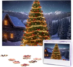 Puzzles for Adult Wedding Xmas Tree Jigsaw Puzzle 1000 Piece Wooden hull resourcefulness adorn nitrogen squander Jigsaw Puzzles Personalized Picture Puzzle Custom Jigsaw 