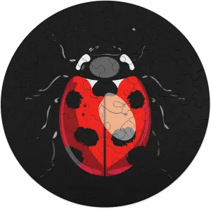 Puzzles for Adults Wooden Animal Shape Puzzles for Home Wall Decor 68 PCS dinosaur integral property Ladybug Jigsaw 