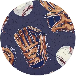 Puzzles for Adults Wooden Animal Shape Puzzles for Home Wall Decor 68 PCS estate Baseball Glove Jigsaw 