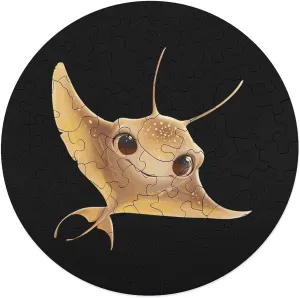 Puzzles for Adults Wooden Animal Shape Puzzles for sparsely Home Wall Decor 68 PCS Cute Stingray Jigsaw 