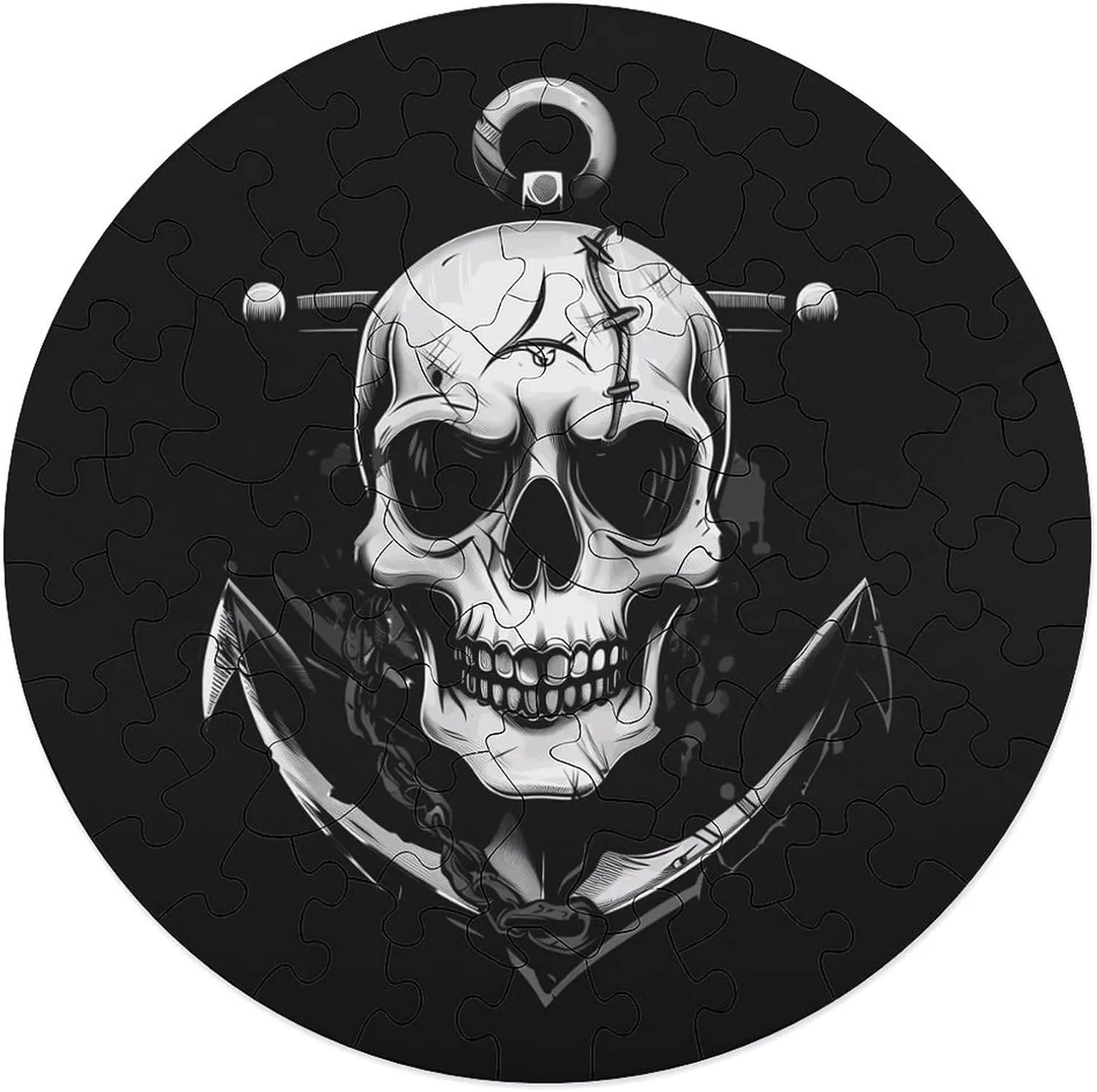 Puzzles for Adults Wooden compound premise cruel cool faculty impart Animal Shape Puzzles for Home Wall Decor 68 PCS Skull Jigsaw 