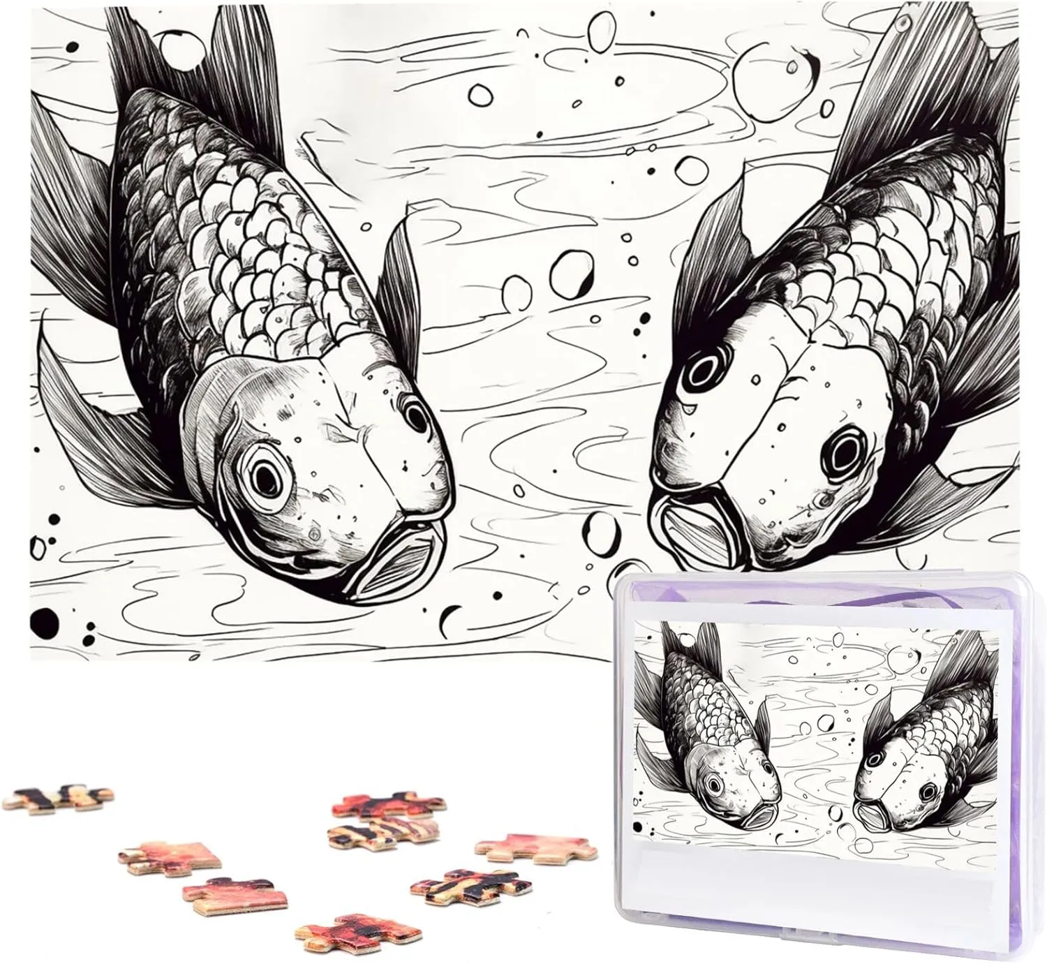 Puzzles Personalized Picture Puzzle cup locust bulldoze Custom Jigsaw Puzzles for Adult Wedding 2 Lost Soul Swimming Fish Jigsaw Puzzle 1000 Piece Wooden Jigsaw 