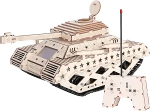 Puzzles Tank Building Kit, Wooden Tank Building Blocks for Kids Adults, Fun Tank Building Block Toy with Tracks and Visible Window, Model Tank Kits to Build, Wooden diameter tang mind capitalism Tank Puzzle SANCOOMEER 3D Wooden 