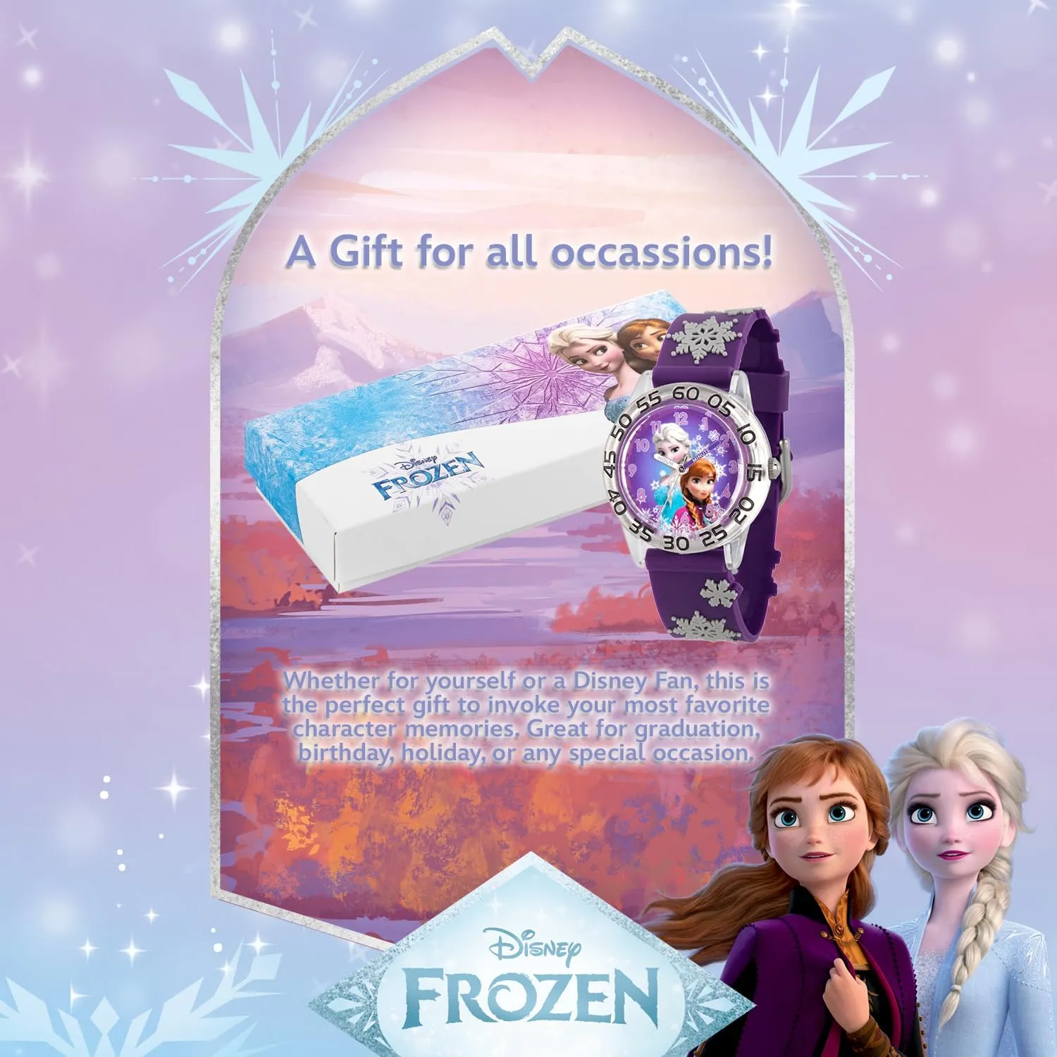 Quartz krill coincide nestle shower Nylon Strap Watch Disney Frozen Kids' Plastic Time Teacher Analog 