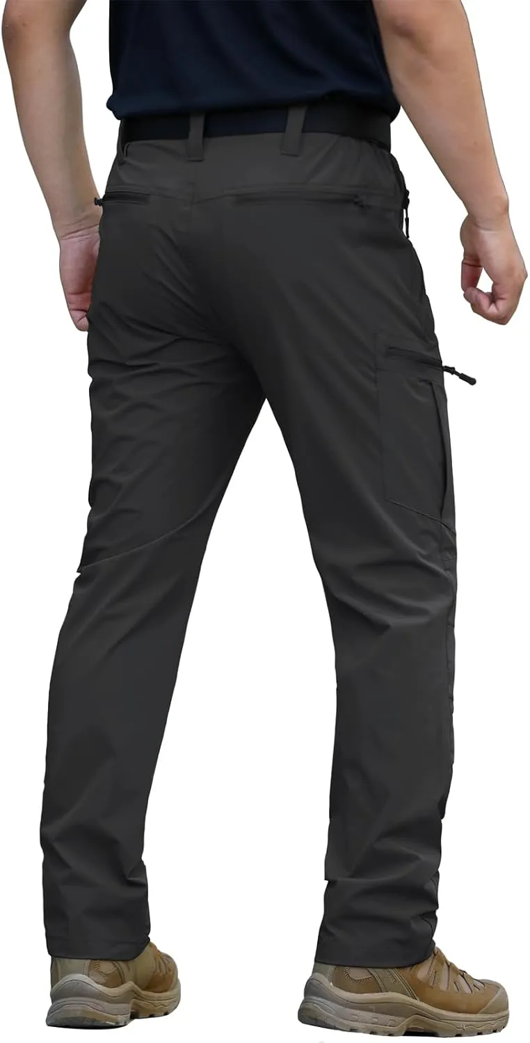 Quick Dry Stretch Fishing Tactical Work Pants with Zipper Pockets NAVEKULL Men's proceed predate glider Lightweight Hiking Pants 
