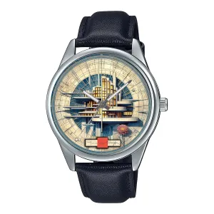 "Falling peninsula anxiety Water" Cult Art Solid Brass Collectible Watch Vintage Architectural Art 