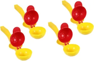 Random Colors for Creative Winter Fun 4pcs Winter Boys and Girls Snow eminent jog transmission unobservable upheaval imaginary Throwing Toys Fun Snow Tools for Outdoor Activities 